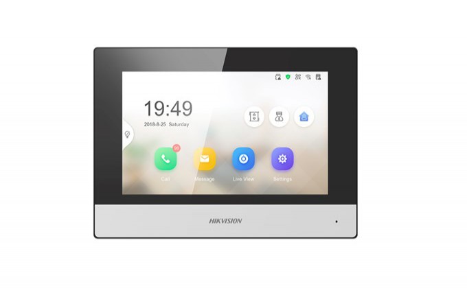 Vídeo Porteiro IP Wi-Fi Módulo Interno Touchscreen 7" Hikvision