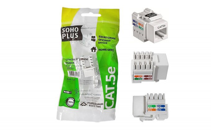 KEYSTONE RJ45 CAT5e BRANCO SOHO PLUS FURUKAWA