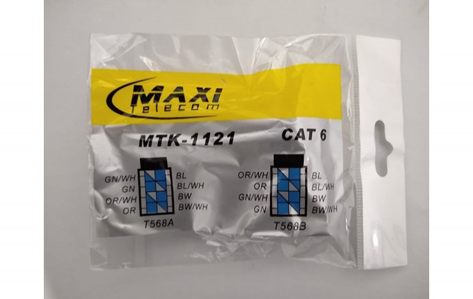 KEYSTONE RJ45 CAT6 MAXI TELECOM - BRANCO