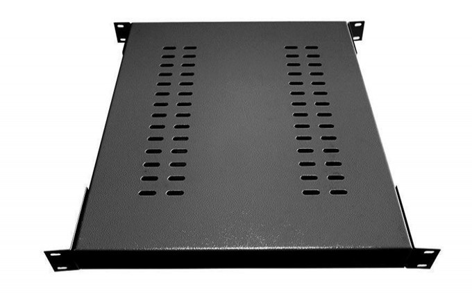 BANDEJA FIXA 1U 19" VENTILADA 700MM PRETO