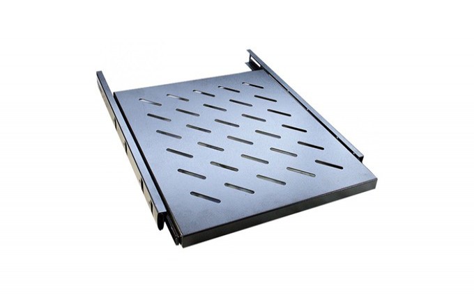 BANDEJA DESLIZANTE 1U 19" 500MM VENTILADA PRETO