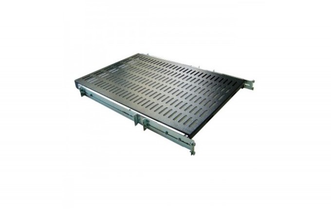 BANDEJA DESLIZANTE 1U 19" 600MM VENTILADA PRETO