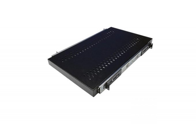 BANDEJA DESLIZANTE 1U 19" 700MM VENTILADA PRETO