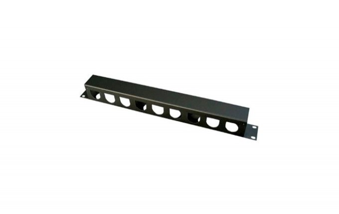 GUIA CABO HORIZONTAL 01U 19" PRETO