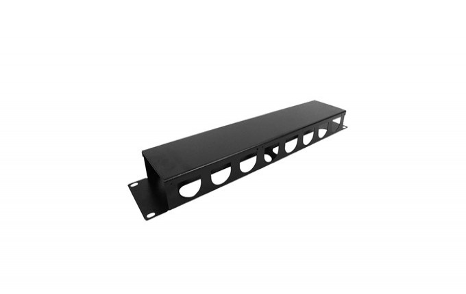 GUIA CABO HORIZONTAL 2U 19" PRETO